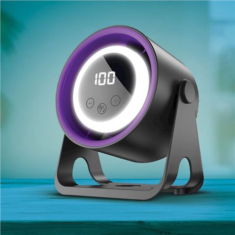 VENTILADOR DE ESCRITORIO CON LAMPARA 1800MAH + SOPORTE ADICIONAL FOREVER - RTV222448-1