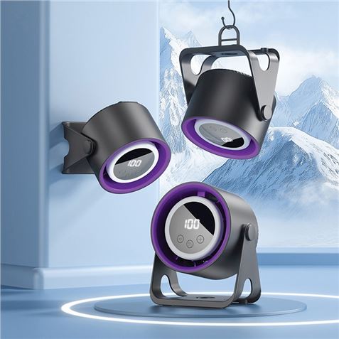VENTILADOR DE ESCRITORIO CON LAMPARA 1800MAH + SOPORTE ADICIONAL FOREVER - RTV222448-4