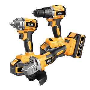 REAC PACK 20V TALADRO LLAVE IMPACTO RADIAL S/CARBONES 2 BATERIAS 4AH BLIM - BL0491-1