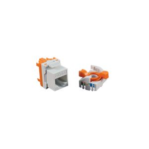 CONECTOR SUELTO HEMBRA RJ45 CAT6 UTP TOOLESS ROTARY 180º CROMAD
