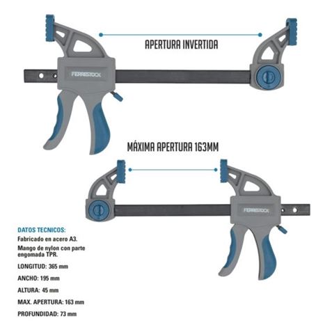 SARGENTO APRIETE 6"/150 MM 2PCS FONTASTOCK - FSKSAM002-2