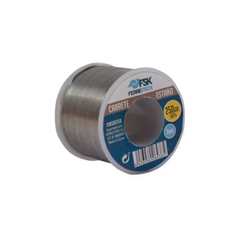 CARRETE ALAMBRE DE ESTAÑO 250GR 1MM FERRESTOCK - FSKSOE250