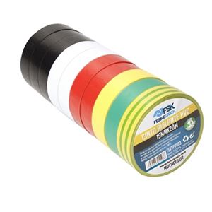 CINTA AISLANTE PVC 19MMX20M MULTICOLOR 10UD FONTASTOCK - FSKTPV003