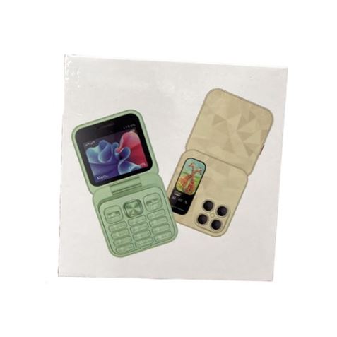 MINI TELEFONO MOVIL CON TAPA VERDE - TTGR