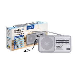 RADIO 3 BANDAS AM/FM/SW ALTA SENSIBILIDAD BLANCA GENX - FM-4429