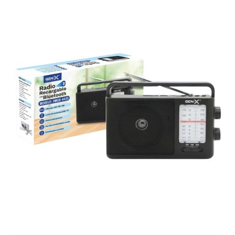 RADIO 3 BANDAS AM/FM/SW ALTA SENSIBILIDAD GENX - FMGB-4425