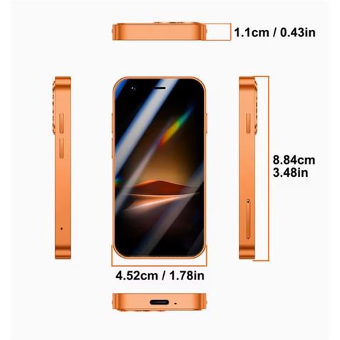 MINI TELEFONO MOVIL I17PROMINI NARANJA - I17PROMINI-3