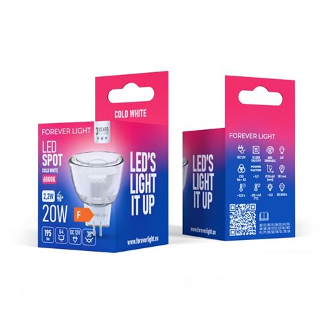 BOMBILLA LED G4 2.2W 195 LUMEN 6000K 12V - RTV9000069-1