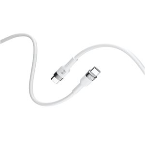 CABLE FLEXIBLE TIPO C A TIPO C 2M 100W FOREVER BLANCO - GSM115430