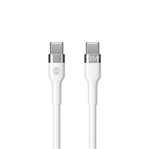 CABLE FLEXIBLE TIPO C A TIPO C 2M 100W FOREVER BLANCO - GSM115430-1