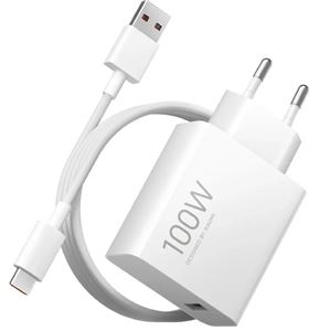 CARGADOR DE PARED XIAOMI 100W CABLE USB-A + USB-C - BHR095VEU-1