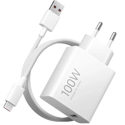 CARGADOR DE PARED XIAOMI 100W CABLE USB-A + USB-C - BHR095VEU-1