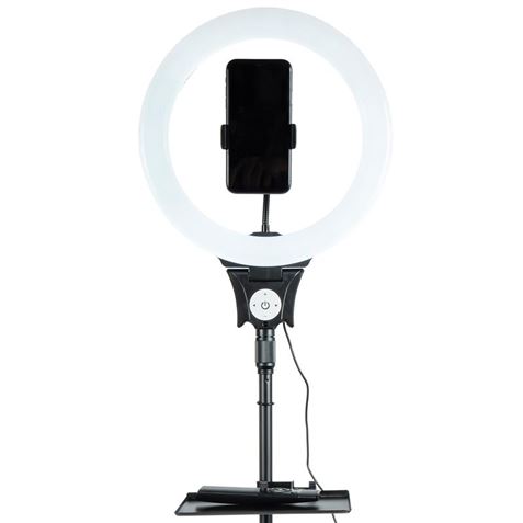 KIT YOUTUBER L06 TRIPODE + SOPORTE SMARTPHONE + LUZ 12" XO - XOL06-3