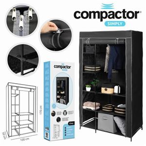 ARMARIO TELA 8 ESTANTES/1 BARRA 100X50X170CM COMPACTOR - 200202