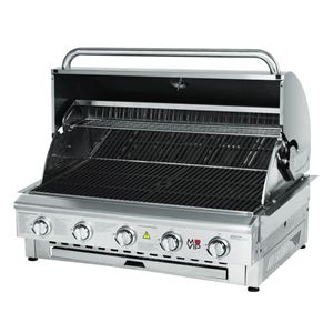 BARBACOA DE GAS INOX PRO 5 FUEGOS SOBREMESA MUVIP - MV0677-1