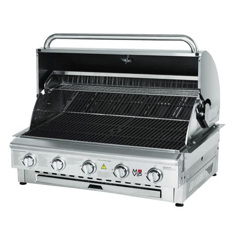 BARBACOA DE GAS INOX PRO 5 FUEGOS SOBREMESA MUVIP - MV0677-1