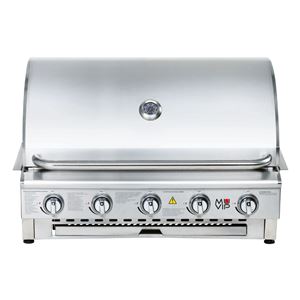 BARBACOA DE GAS INOX PRO 5 FUEGOS SOBREMESA MUVIP - MV0677-2
