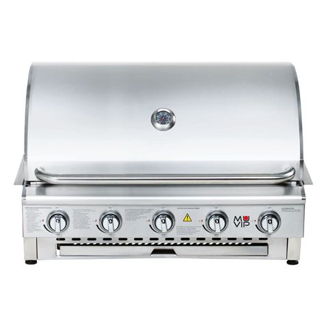 BARBACOA DE GAS INOX PRO 5 FUEGOS SOBREMESA MUVIP - MV0677-2