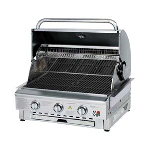 BARBACOA DE GAS INOX PRO 3 FUEGOS SOBREMESA MUVIP - MV0676-1