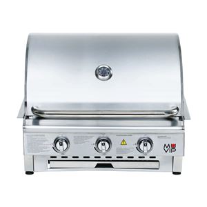 BARBACOA DE GAS INOX PRO 3 FUEGOS SOBREMESA MUVIP - MV0676-2