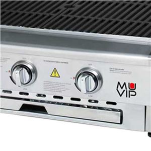 BARBACOA DE GAS INOX PRO 3 FUEGOS SOBREMESA MUVIP - MV0676-4