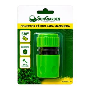 CONECTOR RAPIDO PARA MANGUERA 5/8" SUNGARDEN - SG0200-4