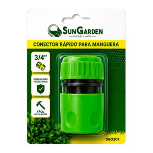 CONECTOR RAPIDO PARA MANGUERA 3/4" SUNGARDEN - SG0201-4