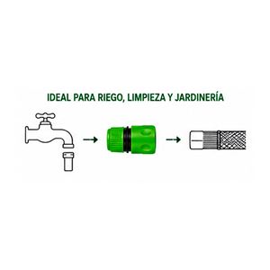CONECTOR RAPIDO PARA MANGUERA 3/4" SUNGARDEN - SG0201-3