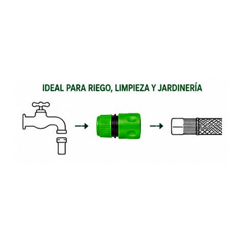 CONECTOR RAPIDO PARA MANGUERA 3/4" SUNGARDEN - SG0201-3