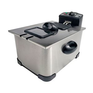 FREIDORA 5 LITROS INOX 2000W DESMONTABLE CON VENTANA MUVIP - MV0671-1