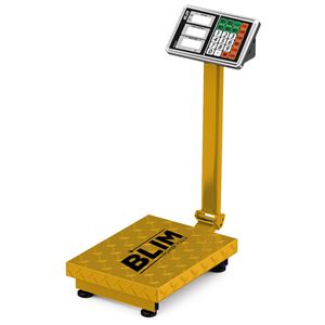 BASCULA INDUSTRIAL CON PLATAFORMA Y DISPLAY LCD 300KG BLIM - BL0533