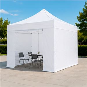 CARPA PROFESIONAL HEX.50 CON PAREDES 3X3 METROS BLANCA SUNGARDEN - SG0220-3