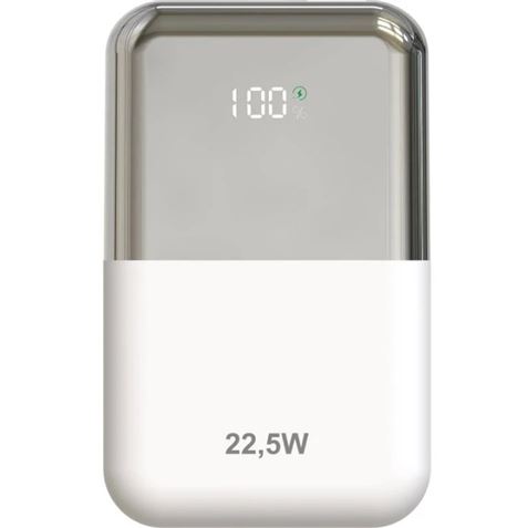 POWERBANL 10000MAH LEPOW22W10WS BLANCO PLATA LEOTEC - LEPOW22W10WS