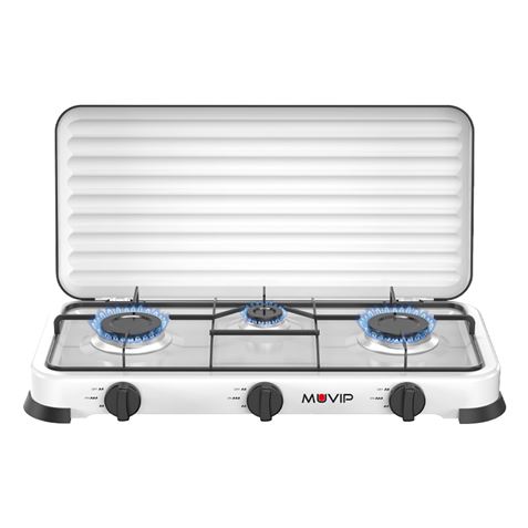 REACONDICIONADA COCINA DE GAS 3 FUEGOS SERIE VULCANO MUVIP - MV0639