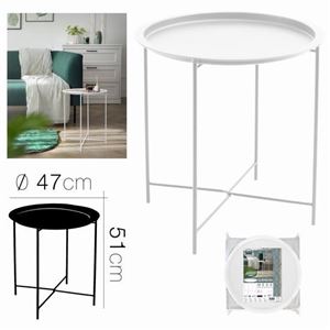 MESA DE METAL BLANCA 47X51CM - 10282