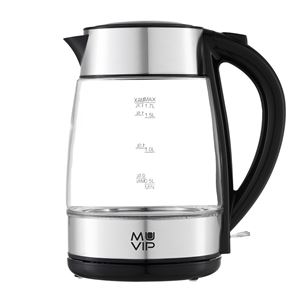 HERVIDOR DE AGUA CRISTAL INOX 1.7 LITROS 2200W MUVIP - MV0687