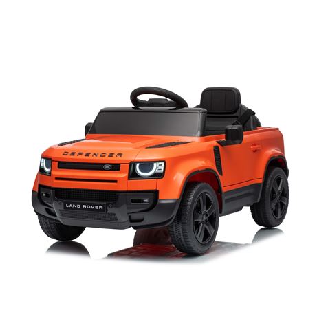 COCHE INFANTIL A BATERIA CON CONTROL REMOTO LAND ROVER DEFENDER NARANJA - 33024