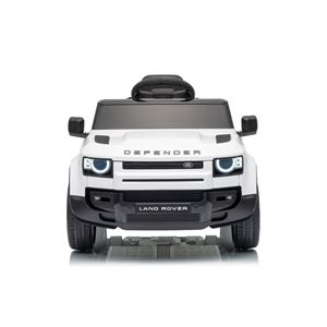 COCHE INFANTIL A BATERIA CON CONTROL REMOTO LAND ROVER DEFENDER BLANCO