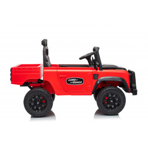 COCHE INFANTIL A BATERIA CONTROL REMOTO LAND ROVER DEFENDER CLASSIC ROJO - 33030-2
