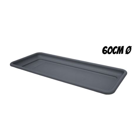 BANDEJA PARA MACETA 60CM ANTRACITA ARTPLAST - MAX-060.SV.AN