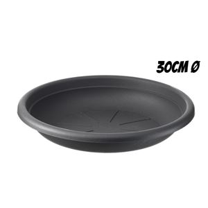 PLATO PARA MACETA 30CM ANTRACITA ARTPLAST