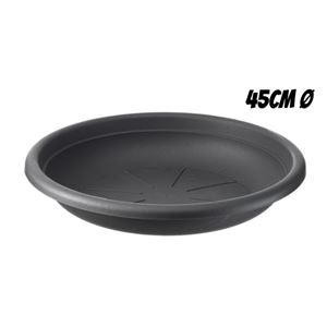PLATO PARA MACETA 45CM ANTRACITA ARTPLAST