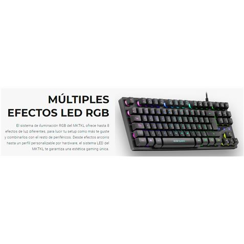 TECLADO H-MECANICO COMPACTO TKL MARS GAMING MKTKL SWITCH RED MARS GAMING - MKTKLES-1