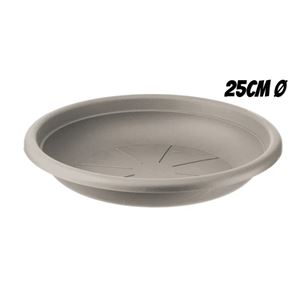 PLATO PARA MACETA 25CM TORTORA ARTPLAST