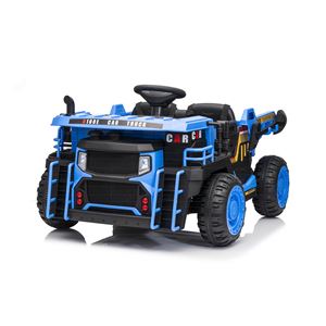 CAMION INFANTIL A BATERIA CON PLATAFORMA DE CARGA AZUL - 33044