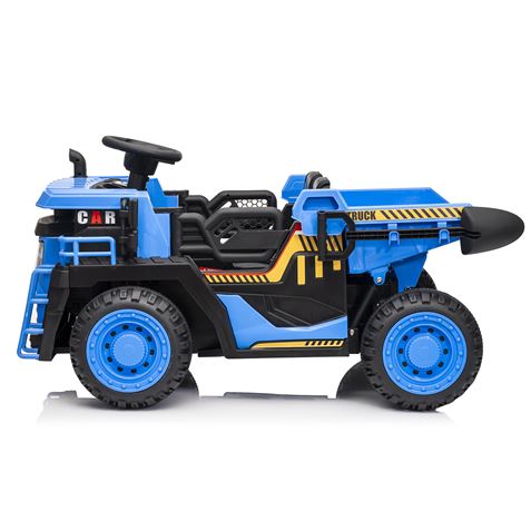 CAMION INFANTIL A BATERIA CON PLATAFORMA DE CARGA AZUL - 33044-1