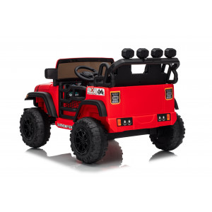 COCHE INFANTIL A BATERIA CON CONTROL REMOTO JEEP 4X4 ROJO - 33052-2