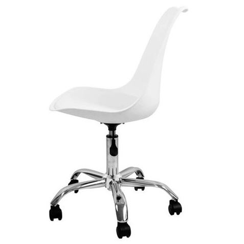 SILLA DE ESCRITORIO CON RUEDAS OF1600 BLANCA MUVIP - 80034-1