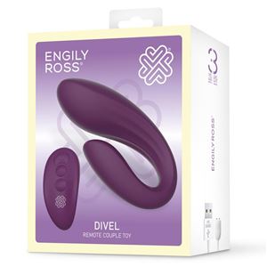 ESTIMULADOR PARA PAREJAS DOS MOTORES CON MANDO ENGILY ROSS DIVEL - 8436615002689