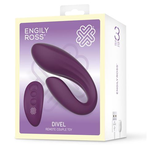 ESTIMULADOR PARA PAREJAS DOS MOTORES CON MANDO ENGILY ROSS DIVEL - 8436615002689